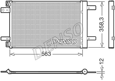 Denso Kondensator, Klimaanlage [Hersteller-Nr. DCN21032] für Citroën, Peugeot von DENSO