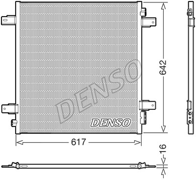 Denso Kondensator, Klimaanlage [Hersteller-Nr. DCN46027] für Nissan von DENSO