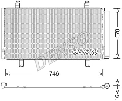 Denso Kondensator, Klimaanlage [Hersteller-Nr. DCN50048] für Toyota von DENSO