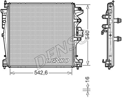 Denso Kühler, Motorkühlung [Hersteller-Nr. DRM01004] für Alfa Romeo von DENSO