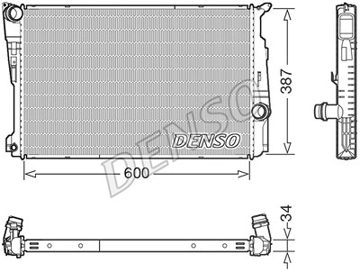 Denso Kühler, Motorkühlung [Hersteller-Nr. DRM05006] für BMW von DENSO