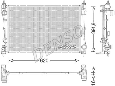 Denso Kühler, Motorkühlung [Hersteller-Nr. DRM13017] für Fiat, Alfa Romeo von DENSO