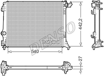 Denso Kühler, Motorkühlung [Hersteller-Nr. DRM23116] für Renault von DENSO