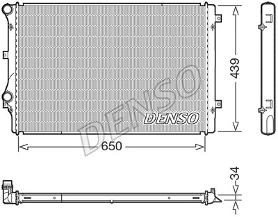 Denso Kühler, Motorkühlung [Hersteller-Nr. DRM32041] für Audi, Skoda, VW von DENSO