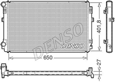 Denso Kühler, Motorkühlung [Hersteller-Nr. DRM32048] für Audi, Seat, Skoda, VW von DENSO