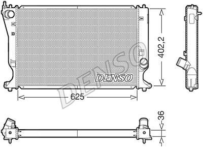 Denso Kühler, Motorkühlung [Hersteller-Nr. DRM50132] für Toyota von DENSO