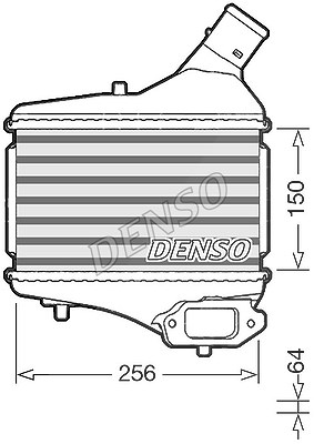 Denso Ladeluftkühler [Hersteller-Nr. DIT40010] für Honda von DENSO