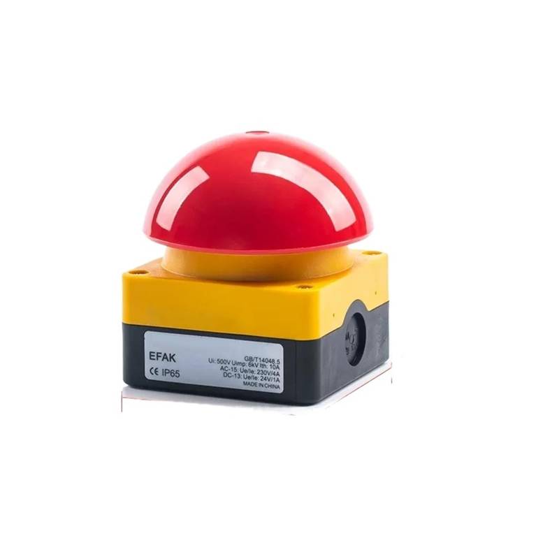 1/5/20 PCS Mushroom Head IP67 Waterproof Self Restoring And Self-locking Model With One Open And One Close Hand Tap Foot Switch DERYLFGND(Self-Locking Red,5 PCS_2NO) von DERYLFGND