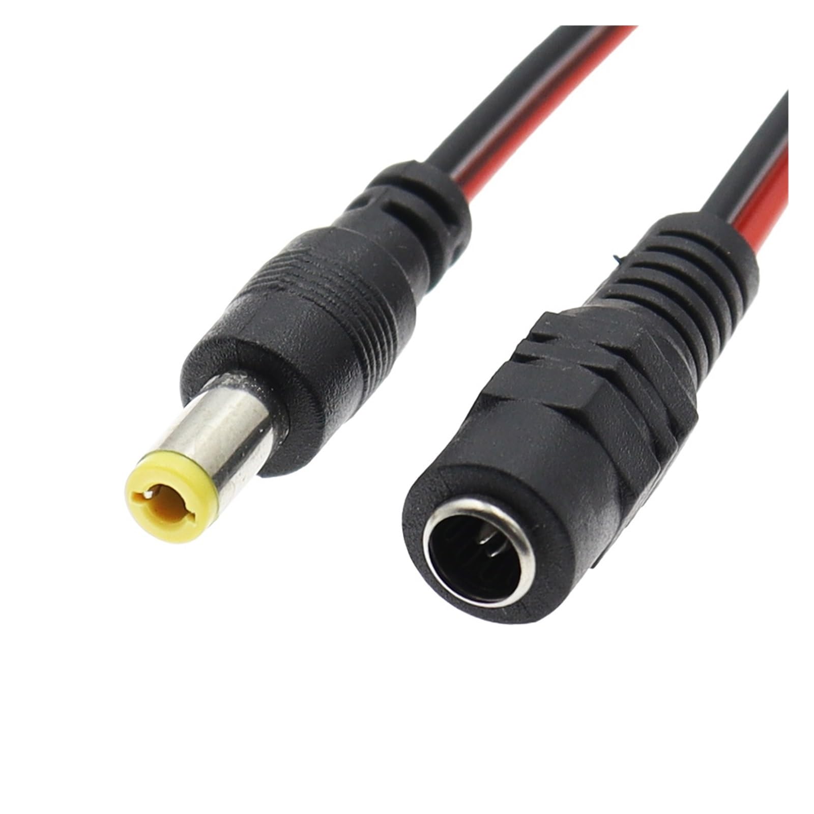 100PCS DC Power Male Female Cable 12V DC Adapter Cable Connector For Camera DC 5.5 * 2.1mm 5.5x2.1 DERYLFGND(50 Male 50 Female) von DERYLFGND