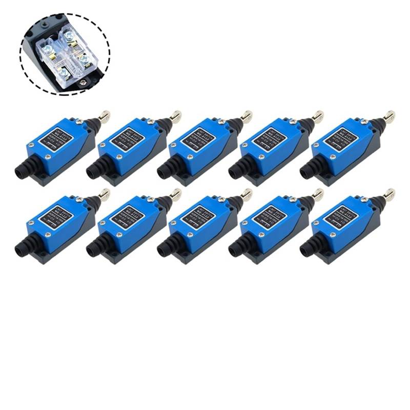 10PCS ME-8122 NO NC Momentary Parallel Roller Plunger Actuator Limit Switch DERYLFGND von DERYLFGND