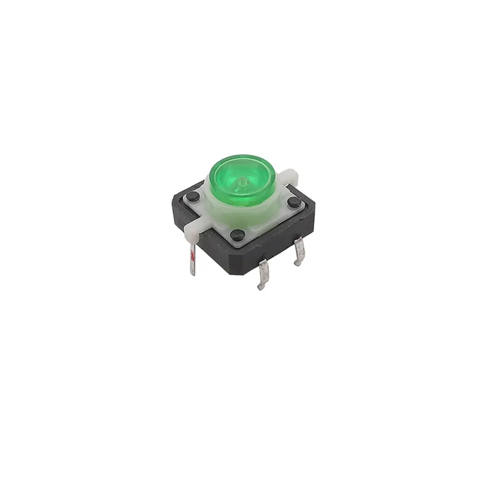 10Pcs Illuminated Tactile Tact Switch 12x12x7.3mm Blue Green Red White Orange LED Light Button Momentary Switches 12 * 12 * 7.3mm DERYLFGND(Green) von DERYLFGND