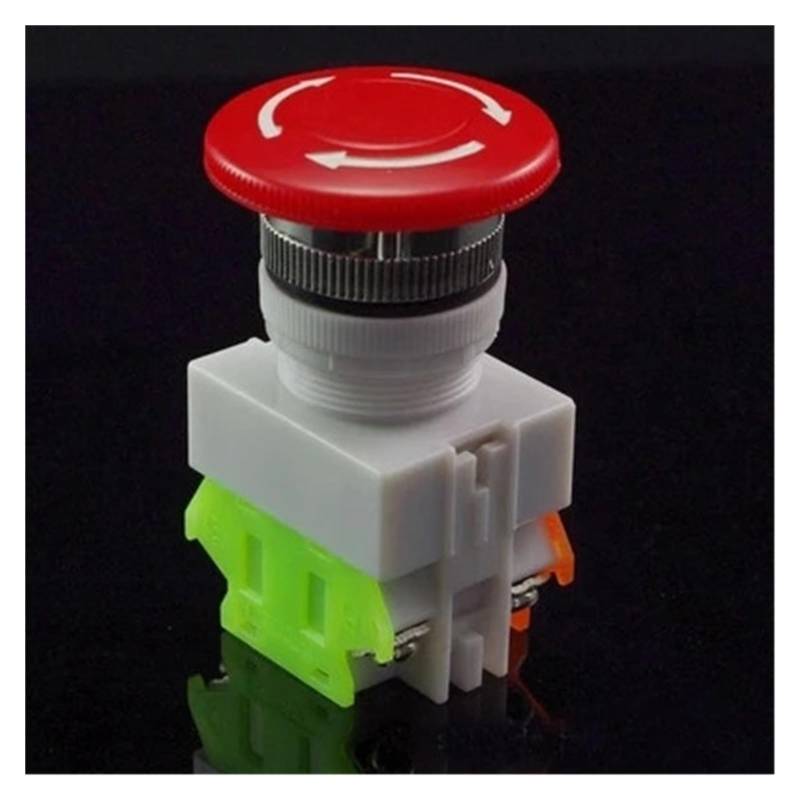 10Pcs mushroom head emergency stop button switch LAY37-11ZS Y090 self-locking button DERYLFGND von DERYLFGND