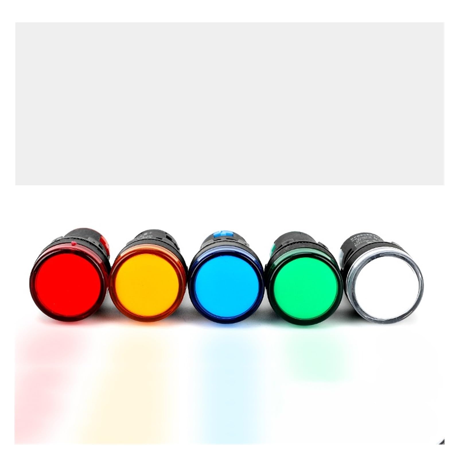 10pcs High-brightness LED power signal light indicator AD16-22DS 220V 12V 24V red and green diameter 22mm DERYLFGND(Yellow,380V) von DERYLFGND