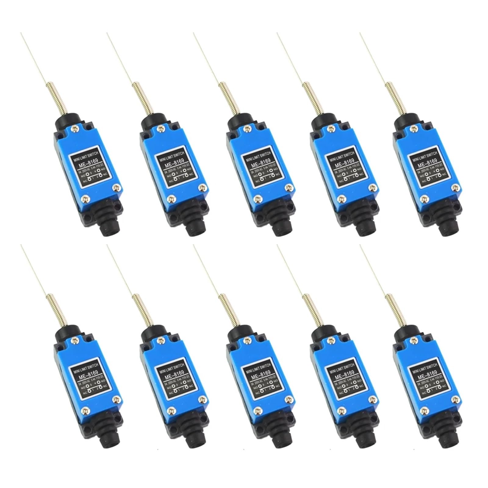 10pcs Limit Switch ME-8169 Flexible Coil Spring Arm Limit Switch for CNC DERYLFGND von DERYLFGND