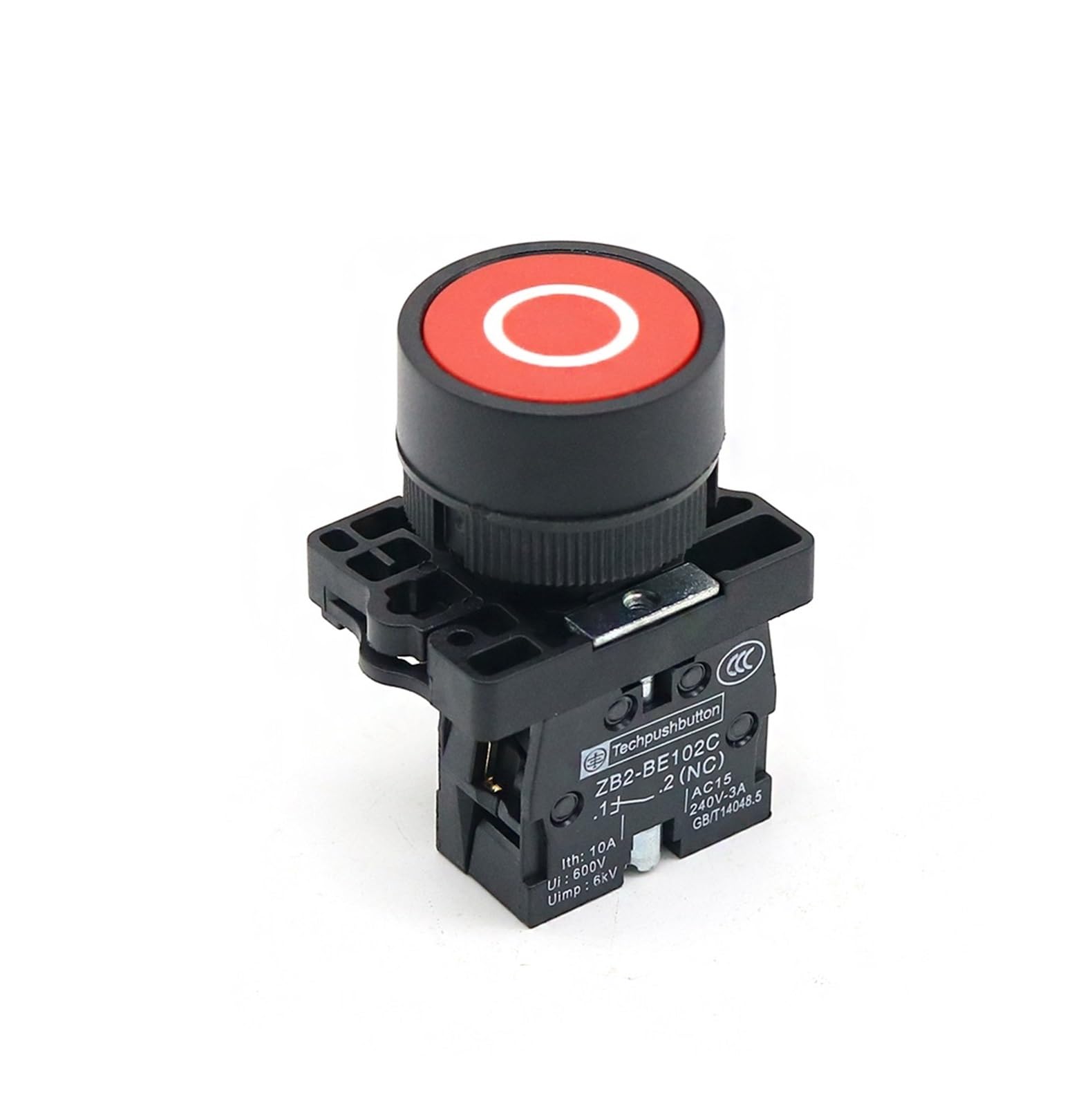 1PCS XB2-42/XB2-142/ XB2-4342 NC momentary self-reset button switch 22mm stop button plane Touch switch DERYLFGND(XB2-EA4322 1NC O) von DERYLFGND