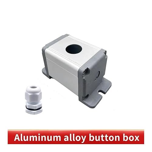 1hole 2holes 3holes 5holes 16mm/19mm/22mm/25mm Cut-out Aluminium Alloy Switch box with Stainless steel push button switch DERYLFGND(1hole with ear,16mm) von DERYLFGND