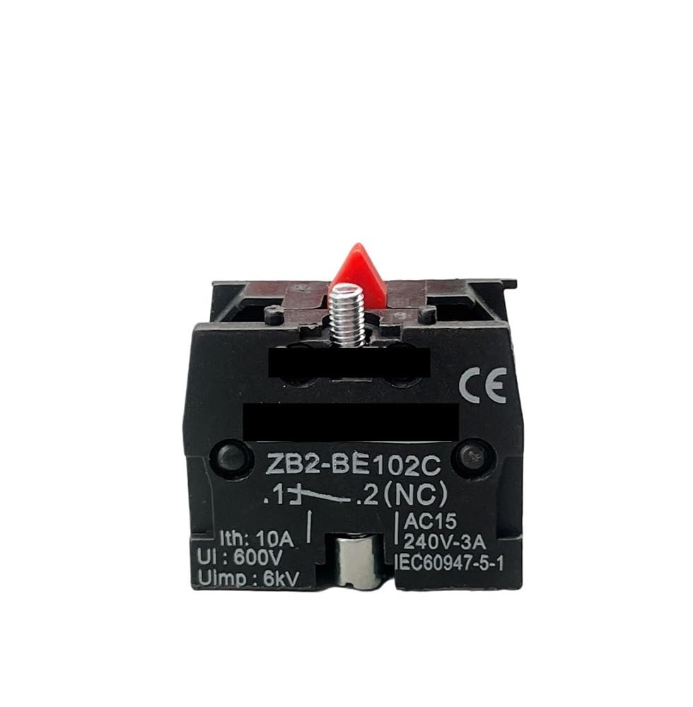 1pcs XB2 Push Button Switch Block ZB2BE102C(NC) Block ZB2-BE101C (NO) Pushbutton 10A 600V DERYLFGND(NC) von DERYLFGND