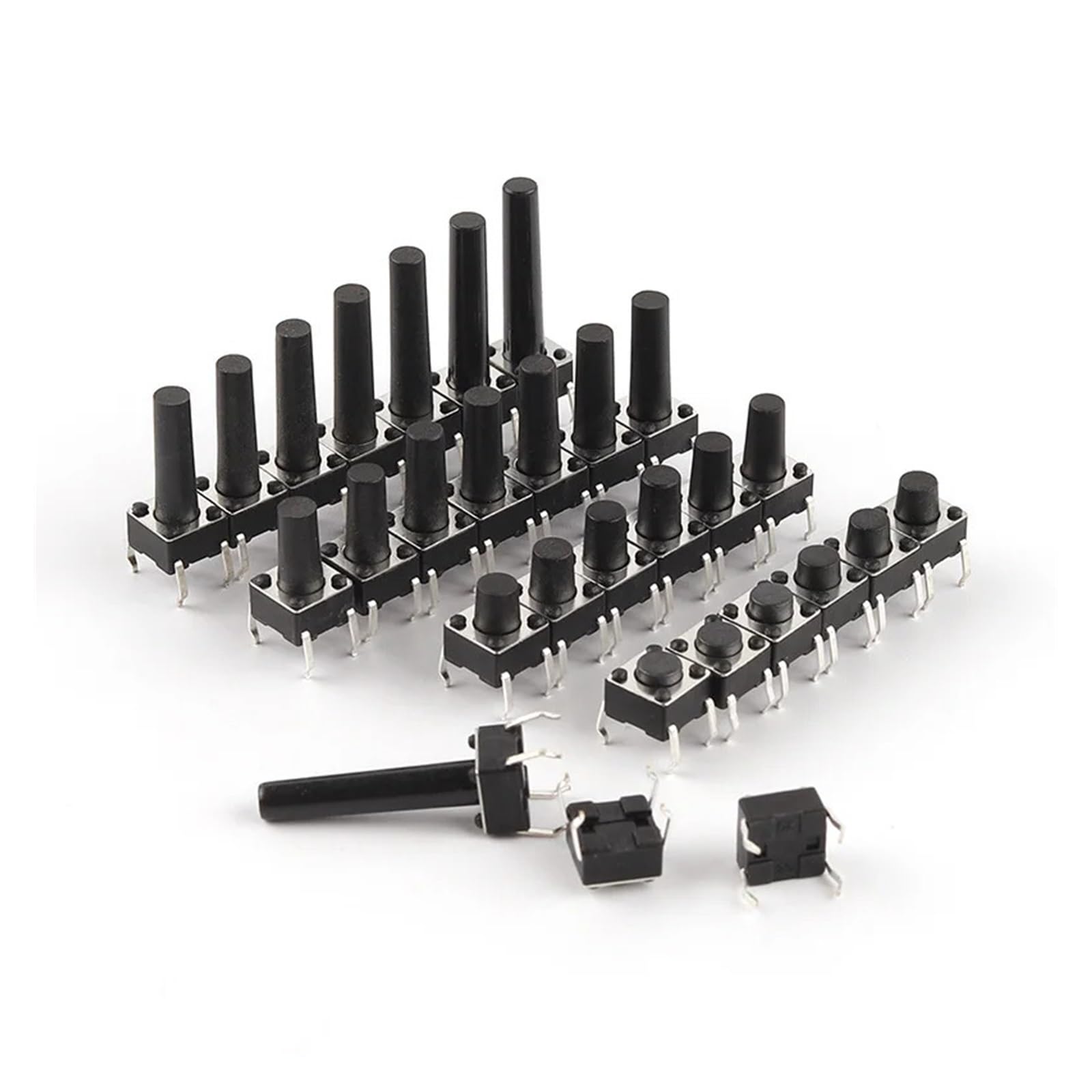 20/100PCS 6x6x4.3/5/5.5/6/7/8/9/10/11mm Tact Switch 4Pin 6x6mm Panel PCB Momentary Tactile Tact Push Button Switch DERYLFGND(6X6X5.5mm,100PCS) von DERYLFGND