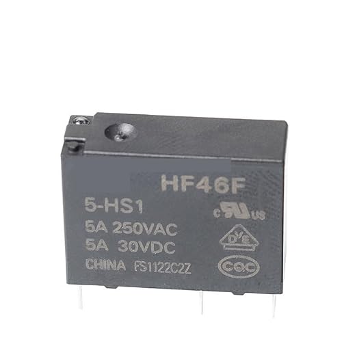 200pcs/Lot HF46F-005-HS1 HF46F-012-HS1 HF46F-024-HS1 5V 12V 24V HF46F 5A250VAC DERYLFGND(005) von DERYLFGND