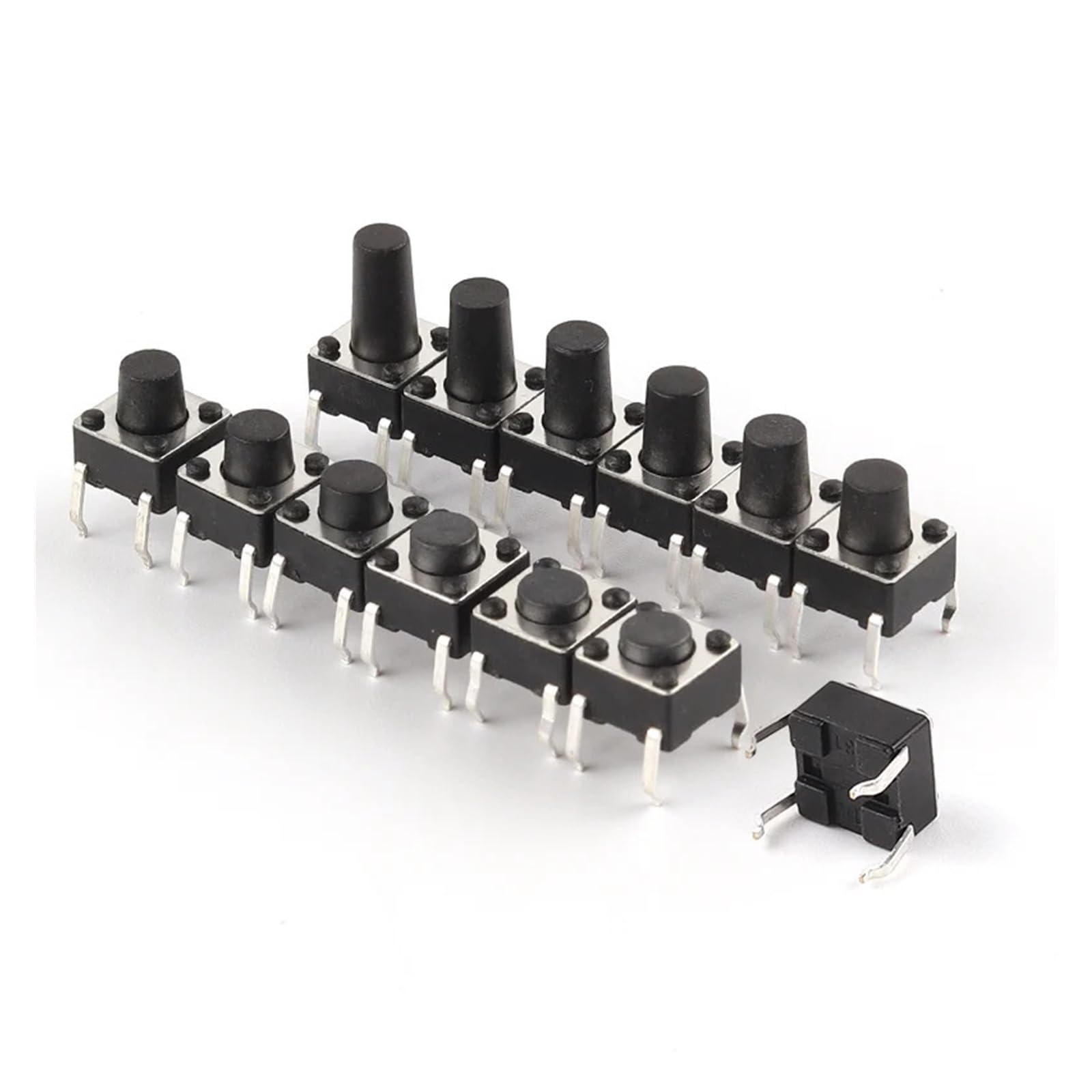 20PCS/lot Tactile Switch Momentary Tactile tact Push Button Switch 6x6x4.3/5/5.5/6/7/8/9/10/11mm Switch 6x6mm DERYLFGND(6X6X10.5mm) von DERYLFGND