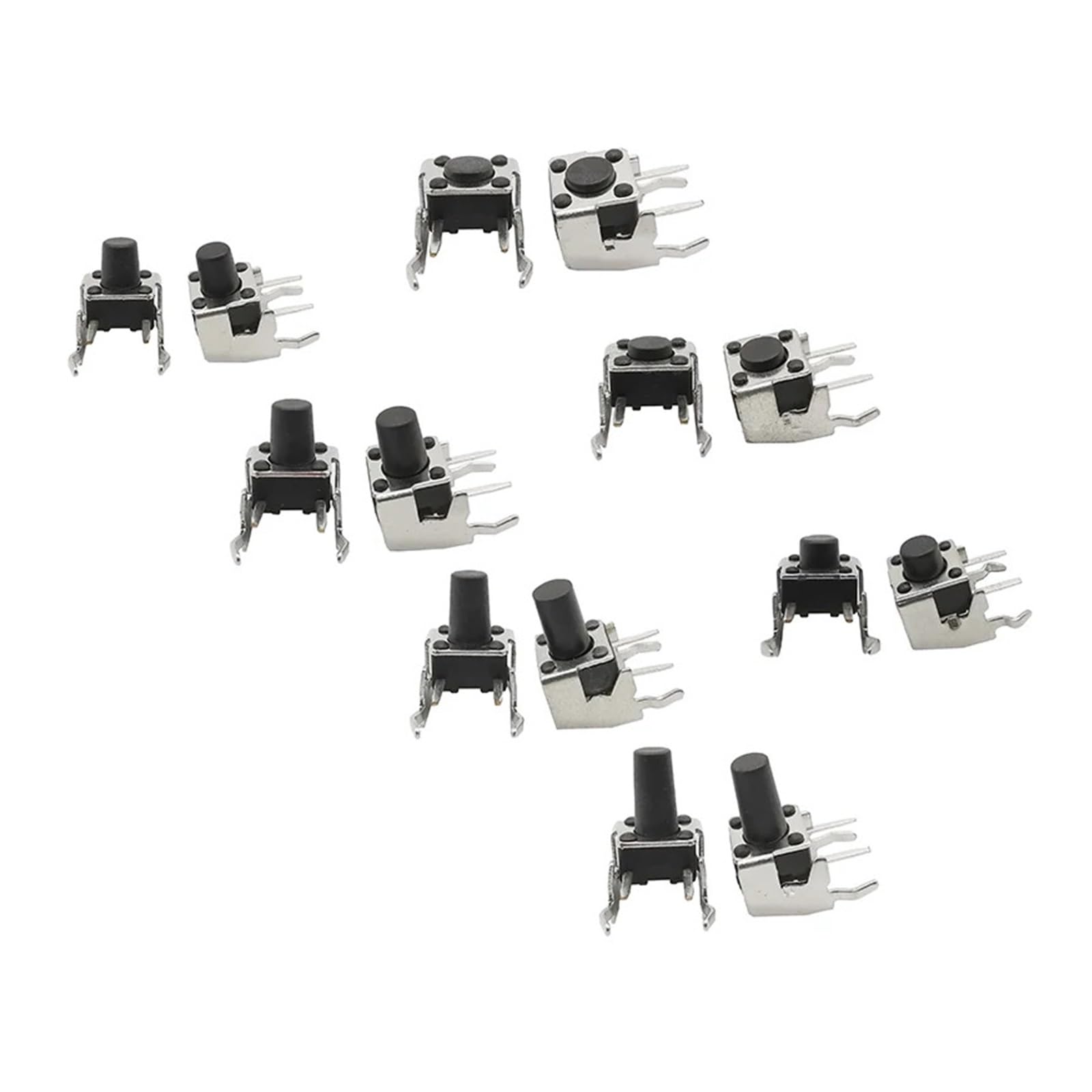 20Pcs/Lot 4Pin Momentary Tactile Tact Switch PCB Push Button Self-reset Switch 6 * 6 * 4.3/4.5/5/6/7/7.5/8/9/10mm Switch DERYLFGND(6x6x10mm) von DERYLFGND