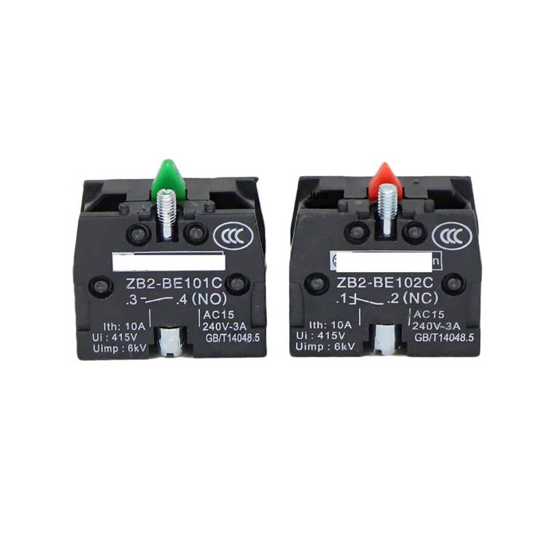 20pcs Xb2 Push Button Switch Zb2be102c(nc) Knob switch Block Zb2-be101c (no) DERYLFGND(10pcs NO 10pcs NC) von DERYLFGND