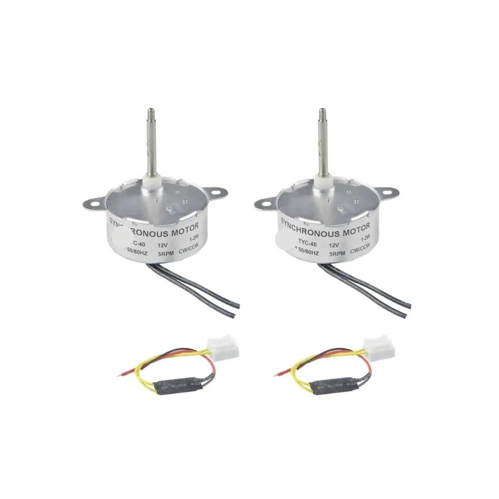 2PCS DC electronic starter TYC-40 DC 12V Shaft 35mm CW/CCW Synchronous electronic starter 5RPM Slow Speed electronic starter DERYLFGND von DERYLFGND