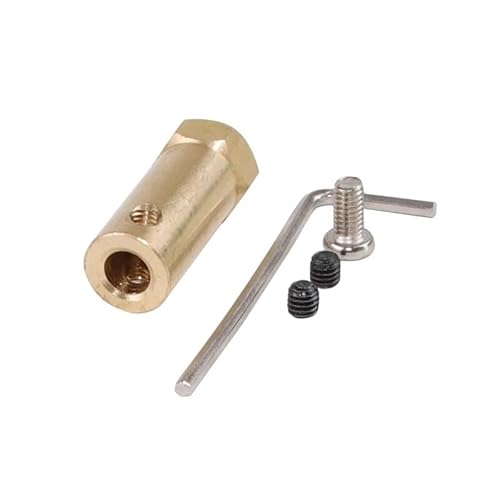 3/4/5/6/7/8MM Brass Hex Coupling Extended Can be Connected to Toy Wheel and DC electronic starter DERYLFGND(3MM) von DERYLFGND