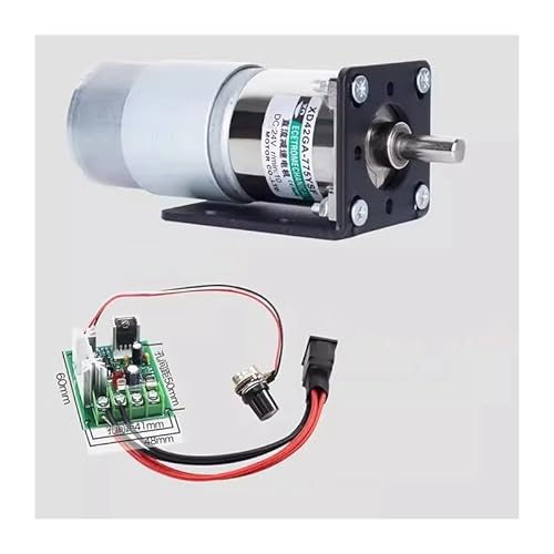 42GA775 25W 0.76-60KG.CM High Torque Engine 10-600rpm Adjust Speed Reversed electronic starter DC 12V 24V Gear electronic starter DERYLFGND(200rpm,24V) von DERYLFGND