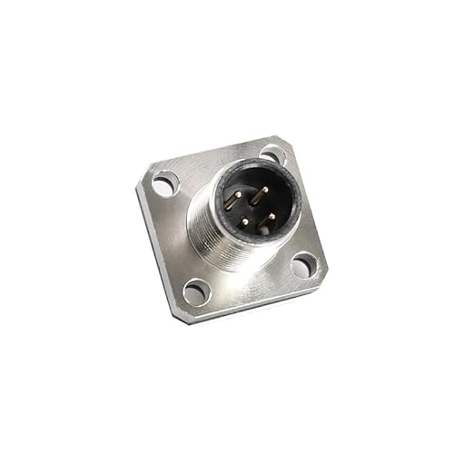 5/10/100 SETS M12 connector square socket sensor male female butt 3/4/5/8/12 pinswaterproof DERYLFGND(Flange male 4P,One Size) von DERYLFGND