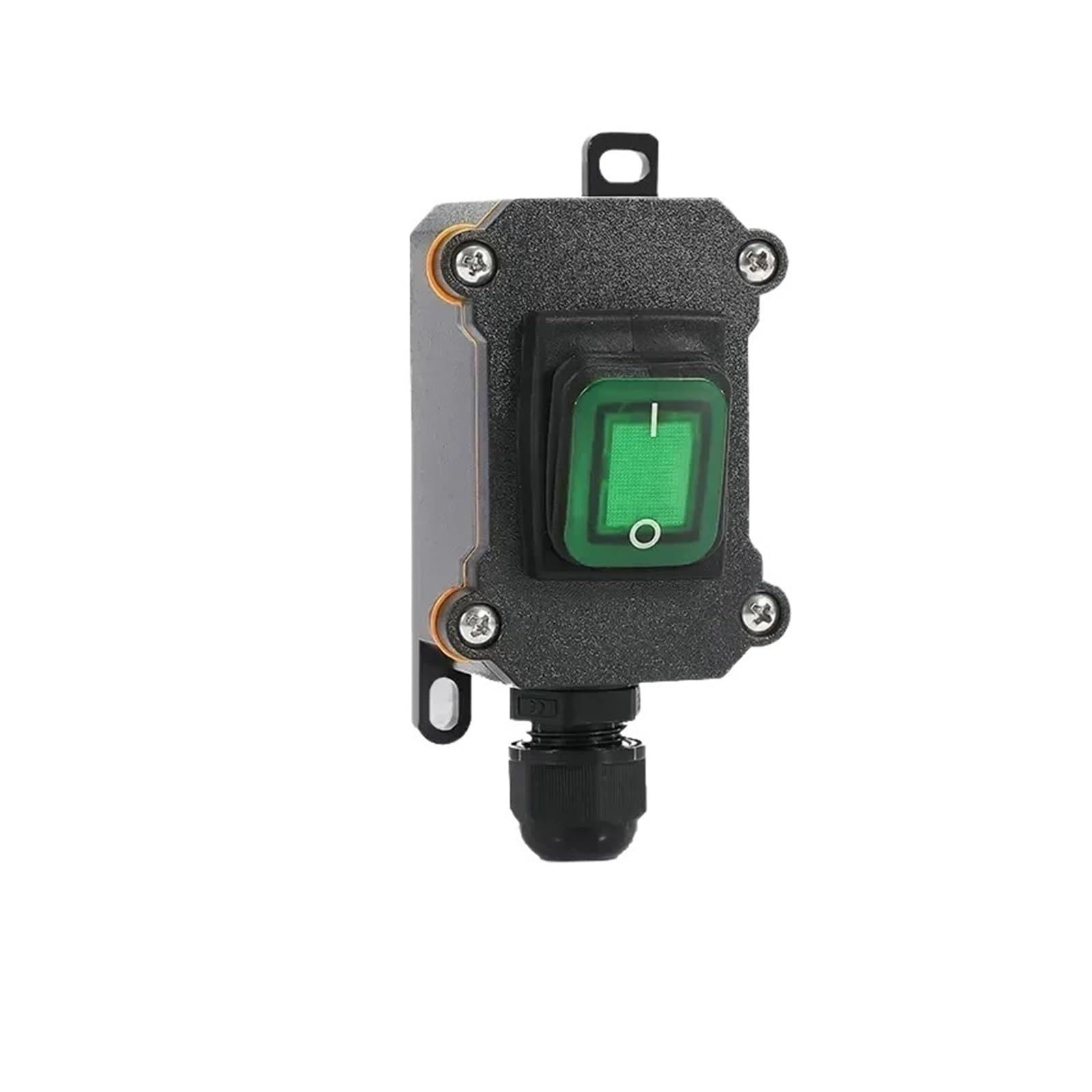 5/20 Waterproof Marine Rocker Switch With LED Outdoor Junction Box Inline Power Cord Power Switch IP65,12V/24V/220V,Screw Wiring DERYLFGND(Single green 12-24V,20 PCS) von DERYLFGND