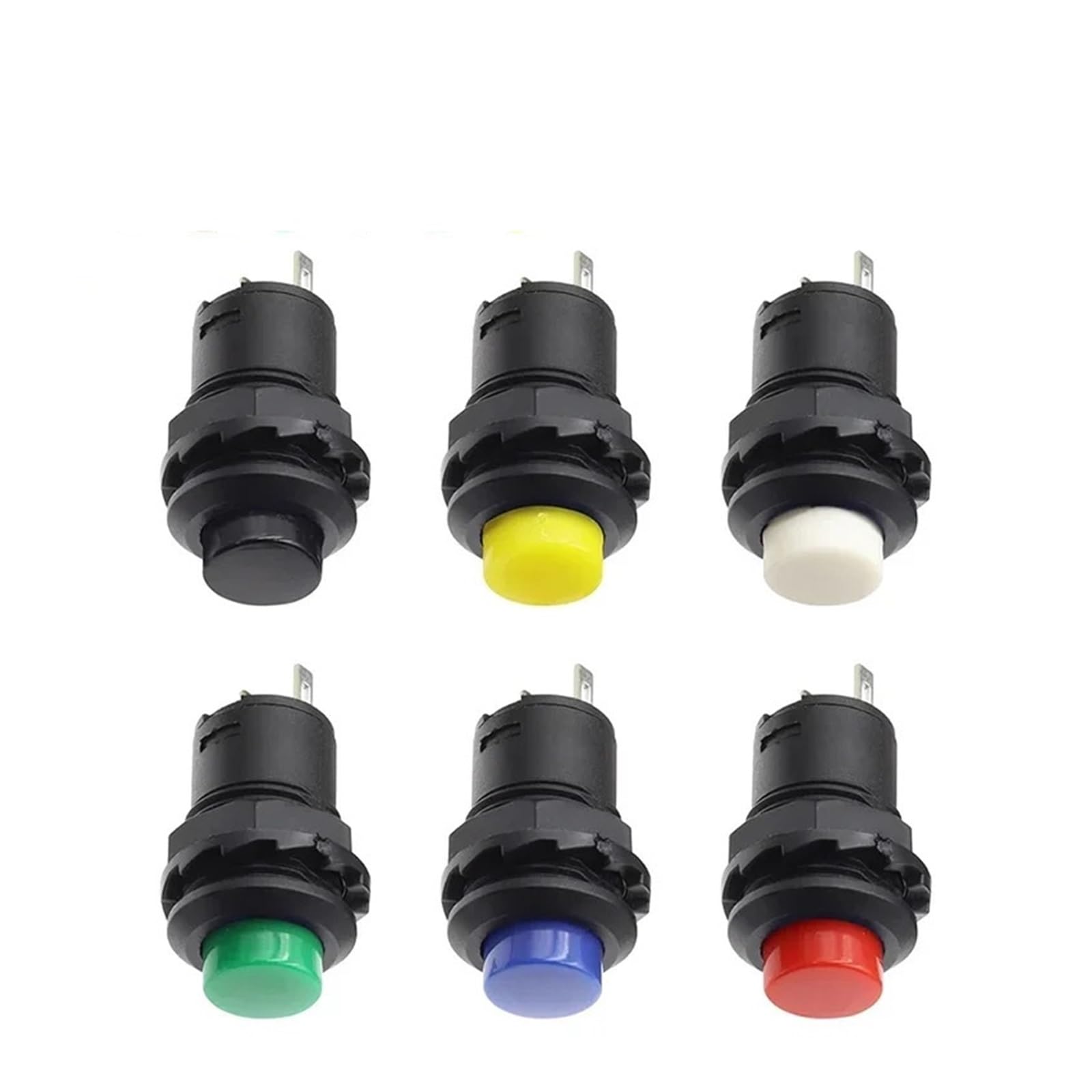 500PCS DS-228 On/off latching Momentary Push Button Switches DS-428 locking Self Push Button Switch 3A /125VAC 1.5A/250VAC DERYLFGND(Momentary Green) von DERYLFGND