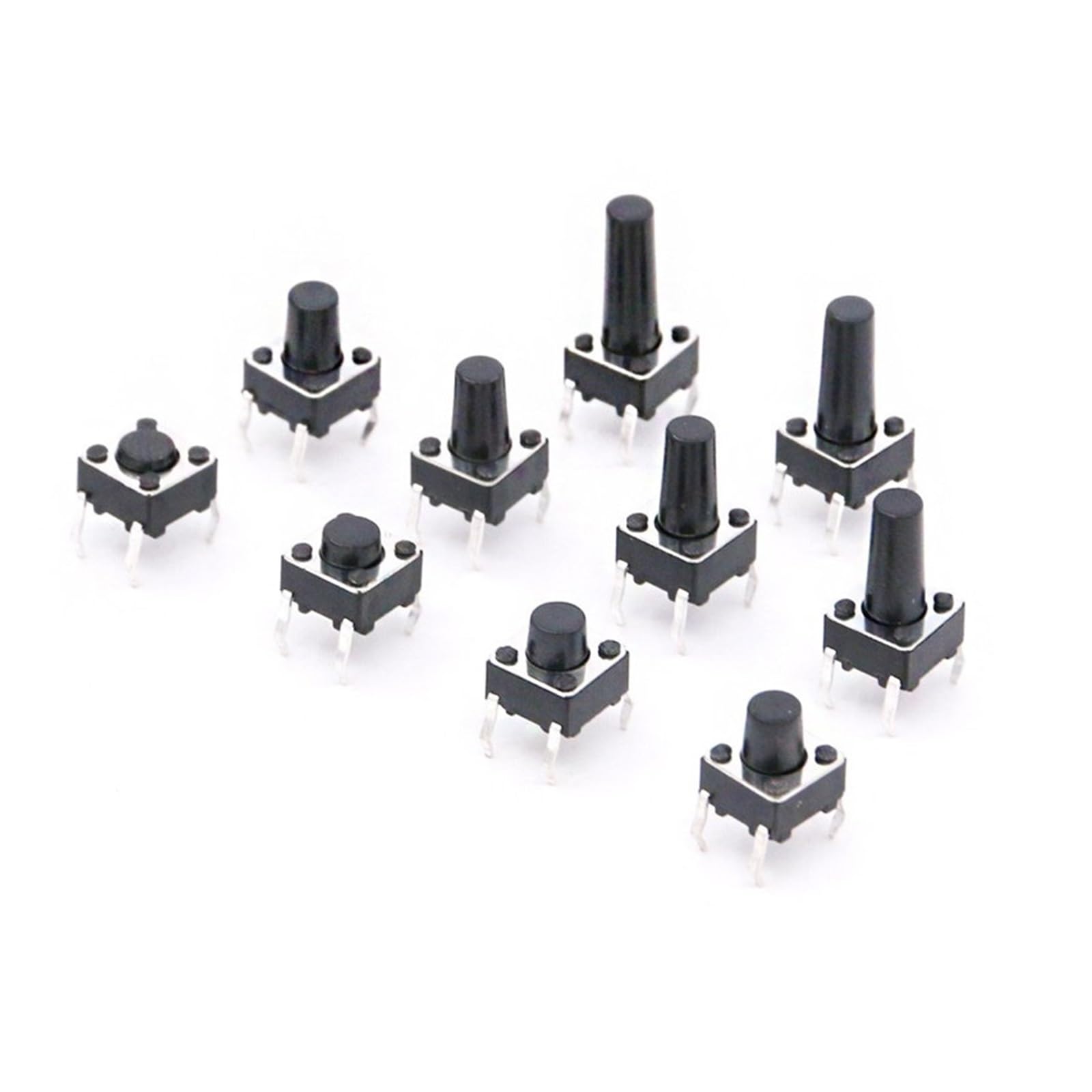 50PCS 4.5x4.5mm Panel PCB Momentary Tactile Tact Push Button Switch DIP 4pin 4.5x4.5x3.8/4.3/5/6/7/8/9/10 MM 4.5 * 4.5 * 4.3MM DERYLFGND(4.5x4.5x7) von DERYLFGND