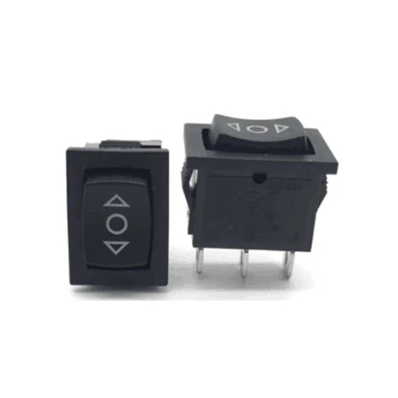 5PCS Rocker Switch 15 * 21mm Black 3 Pin / 6 Pin on/Off/On AC 6A/250V 10A/125V KCD1 Power Button Switch DERYLFGND(3 pin Self reset) von DERYLFGND