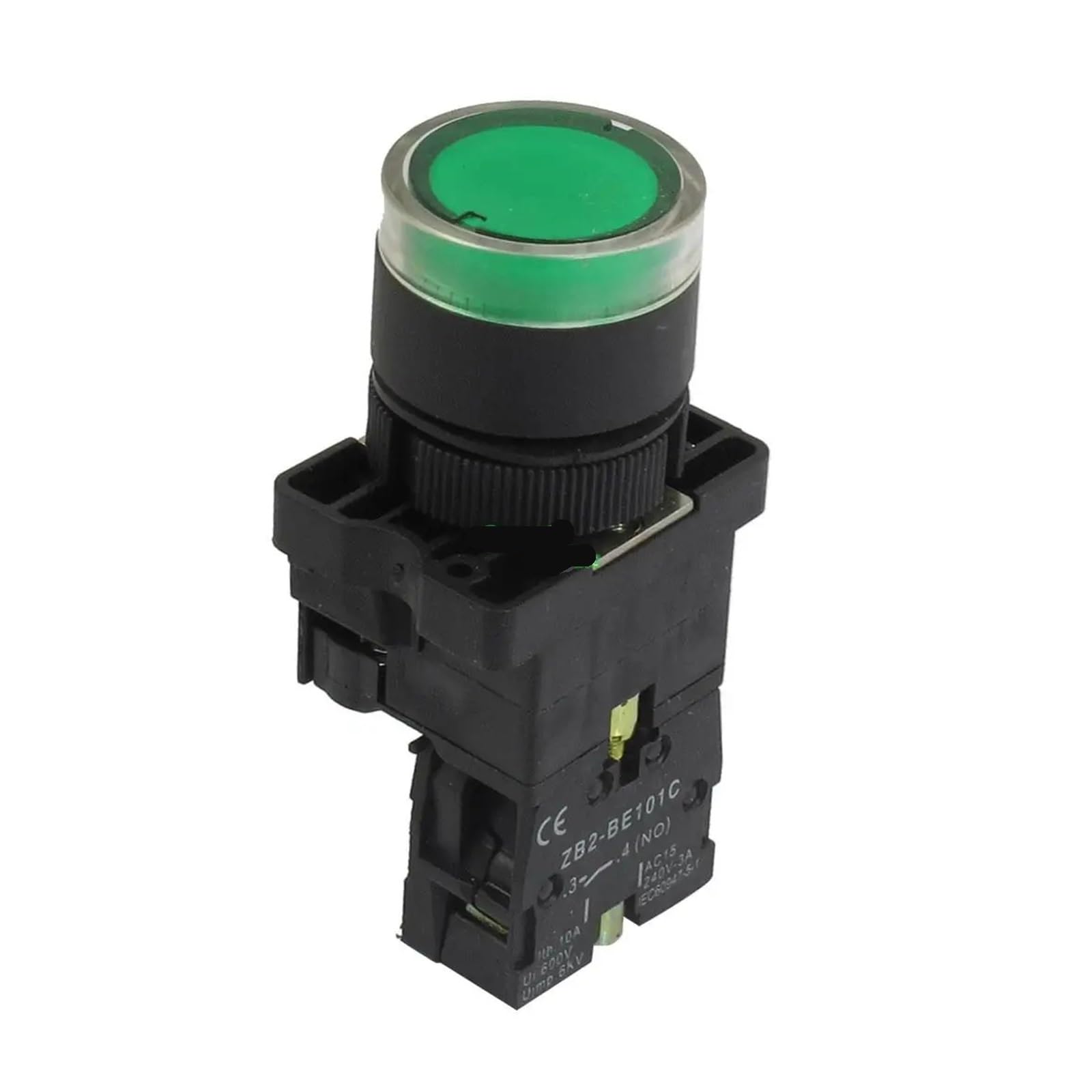 5Pcs 22mm NO Green Illuminated Light Momentary Push Button Switch AC 220V ZB2-EW3361 DERYLFGND von DERYLFGND