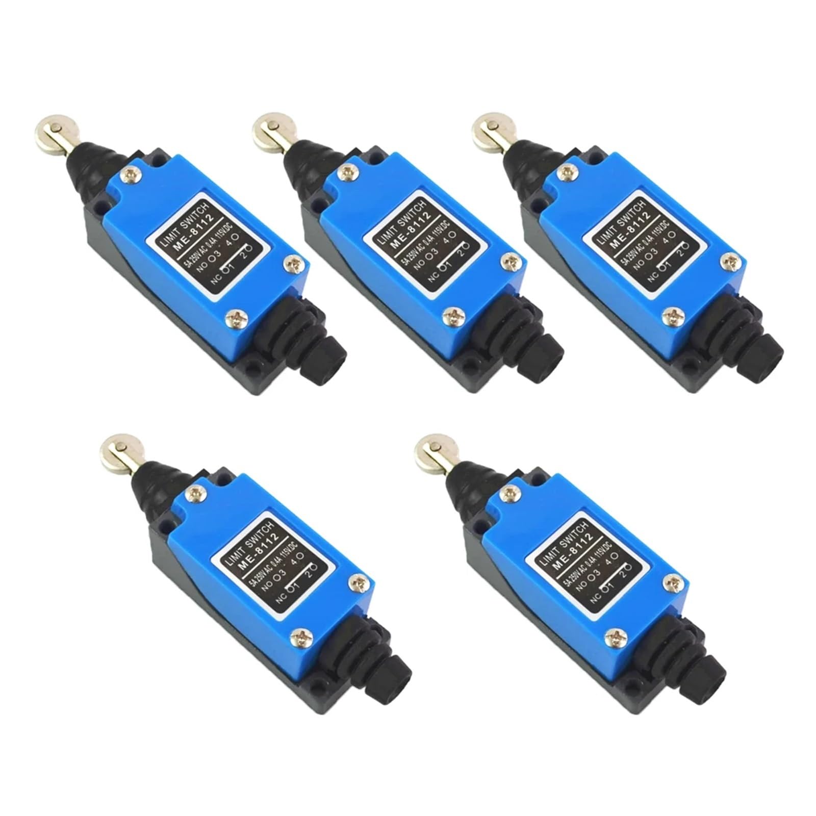 5Pcs ME-8112 1NC 1NO Parallel Roller Plunger Actuator Limit Switch AC 250V DERYLFGND von DERYLFGND