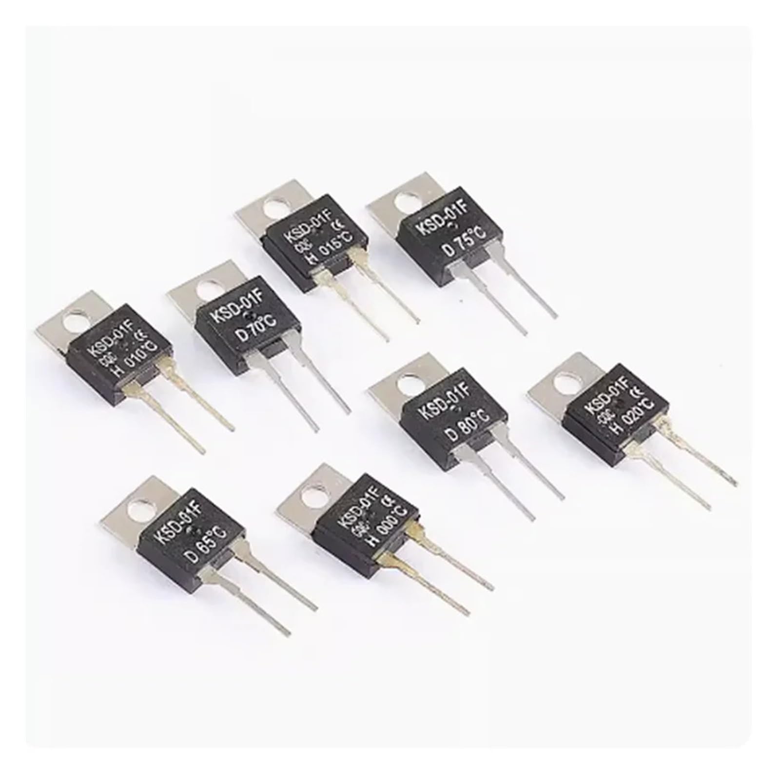 5pcs KSD-01F Temperature Switches Normally Open H And normally Closed D 40 degrees - 130 degrees DERYLFGND(130C,Normally Open) von DERYLFGND