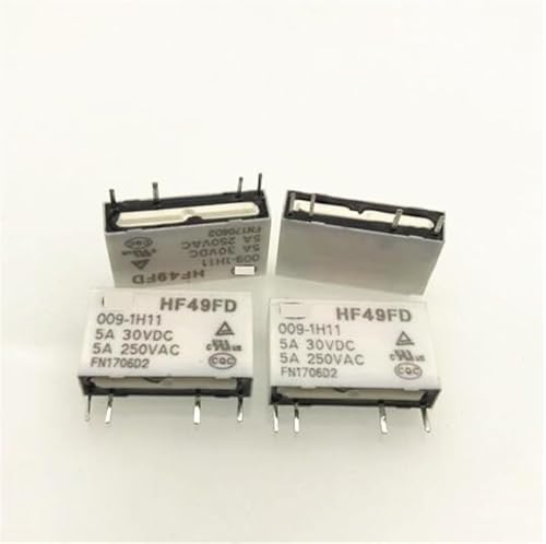 9V relay HF49FD-009-1H11 HF49FD 009-1H11 HF49FD 0091H11 9V 9VDC DC9V 12VDC 5A 250VAC 4PIN DERYLFGND(50PCS) von DERYLFGND