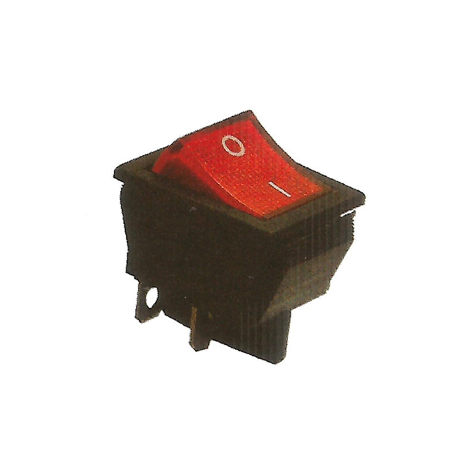 Boat Rocker-Switch Red-Light SPST KCD2 ON-OFF 16A/250V KCD4-202 AC 5pcs 4-Pin KCD2-201/N DERYLFGND(220V Yellow Lamp) von DERYLFGND