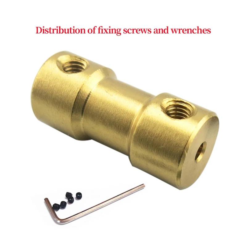 Brass coupling coupling transmission parts electronic starter electronic starter shaft extension connector metal model airplane model car model accessorie DERYLFGND(28mm) von DERYLFGND