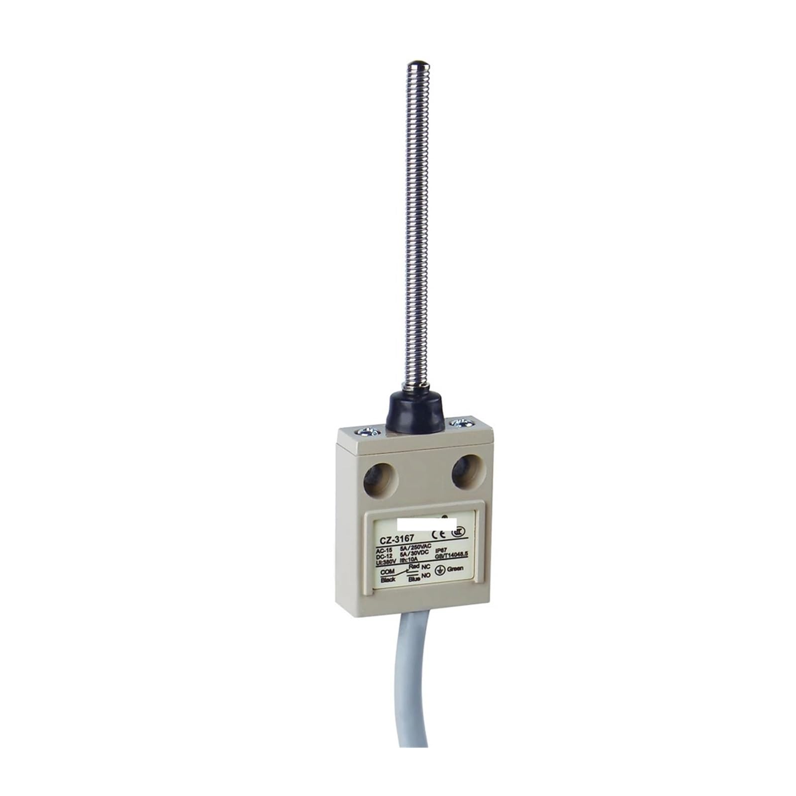 CZ-3 Series Vertical Limit Switch With 1m 2m Line IP67 Waterproof Aluminum Alloy Housing Travel Switch DERYLFGND(CZ-3167,1m line) von DERYLFGND