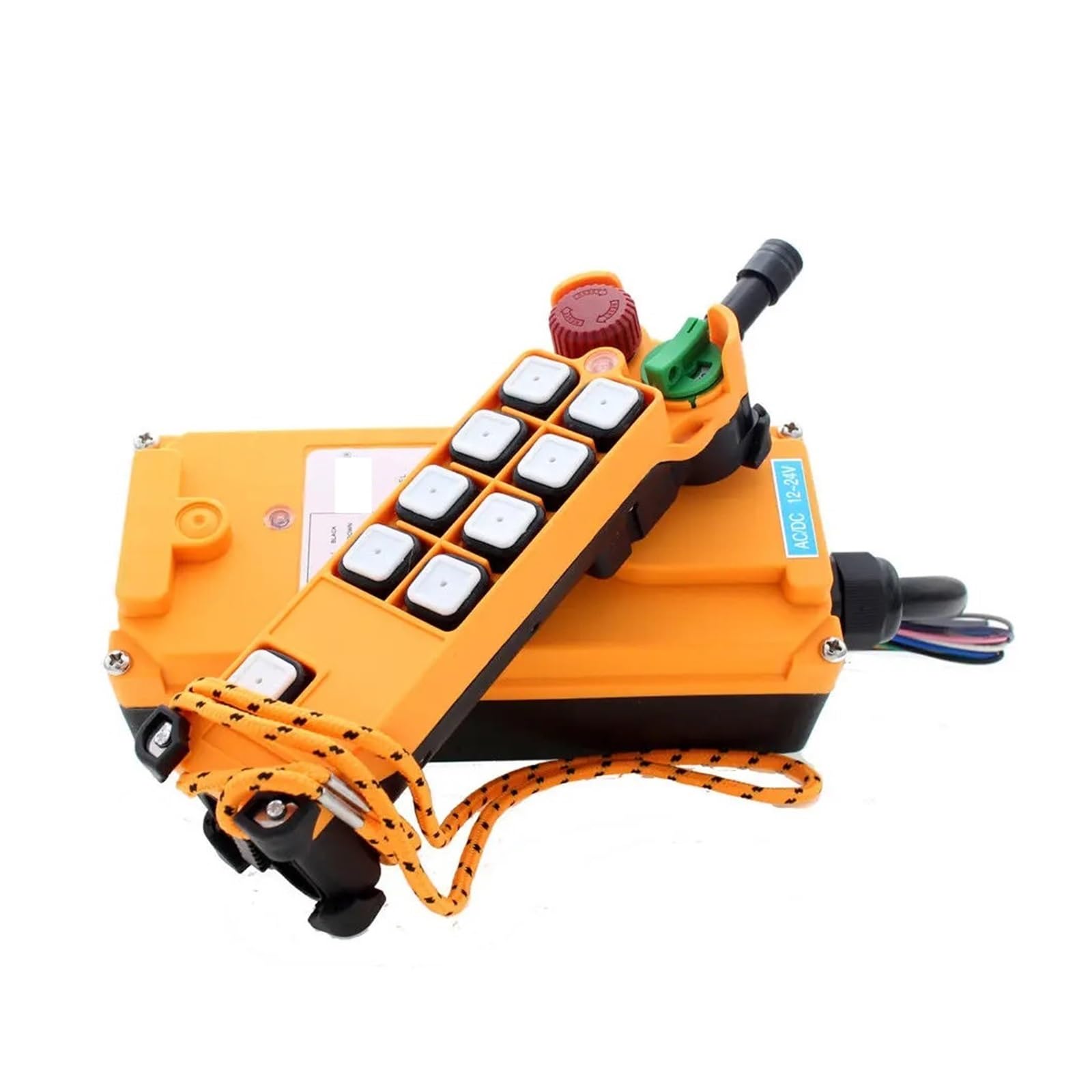 HS-8S 8 Channel 1 Speed 1 Transmitter Hoist Crane Truck Radio Remote Control System with E-Stop DERYLFGND(12-24VDC) von DERYLFGND