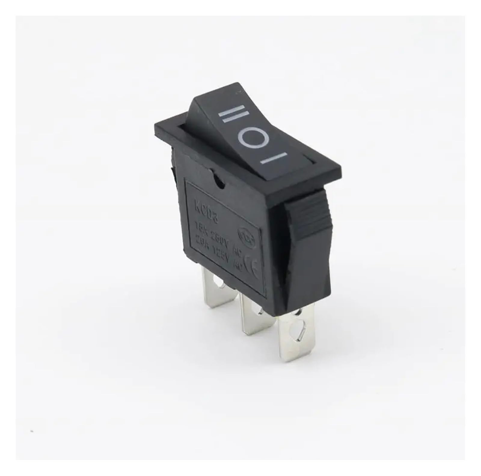 KCD3 Rocker Switch ON-OFF ON-OFF-ON 2 Position 3Pins Electrical equipment With Light Power Switch 16A 250V / 20A 125V AC DERYLFGND(Black ON-OFF-ON) von DERYLFGND