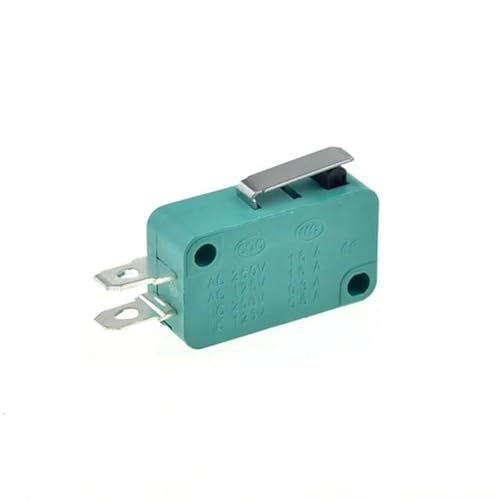 Limit Switch 16A 250V 125V SPST 4.8mm Pin NO NC Normally Open Closed 16mm 52mm Arc Roller Lever Touch Switches Microswitch DERYLFGND(16mm Lever) von DERYLFGND