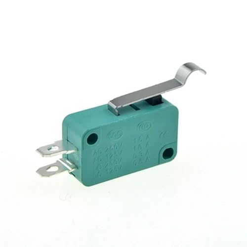 Limit Switch 16A 250V 125V SPST 4.8mm Pin NO NC Normally Open Closed 16mm 52mm Arc Roller Lever Touch Switches Microswitch DERYLFGND(Arc Lever) von DERYLFGND