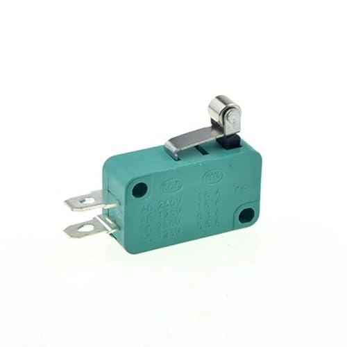 Limit Switch 16A 250V 125V SPST 4.8mm Pin NO NC Normally Open Closed 16mm 52mm Arc Roller Lever Touch Switches Microswitch DERYLFGND(Short Roller Lever-M) von DERYLFGND