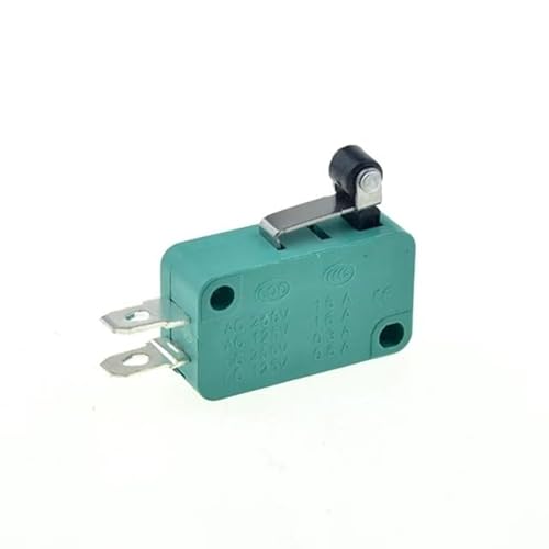 Limit Switch 16A 250V 125V SPST 4.8mm Pin NO NC Normally Open Closed 16mm 52mm Arc Roller Lever Touch Switches Microswitch DERYLFGND(Short Roller Lever-P) von DERYLFGND