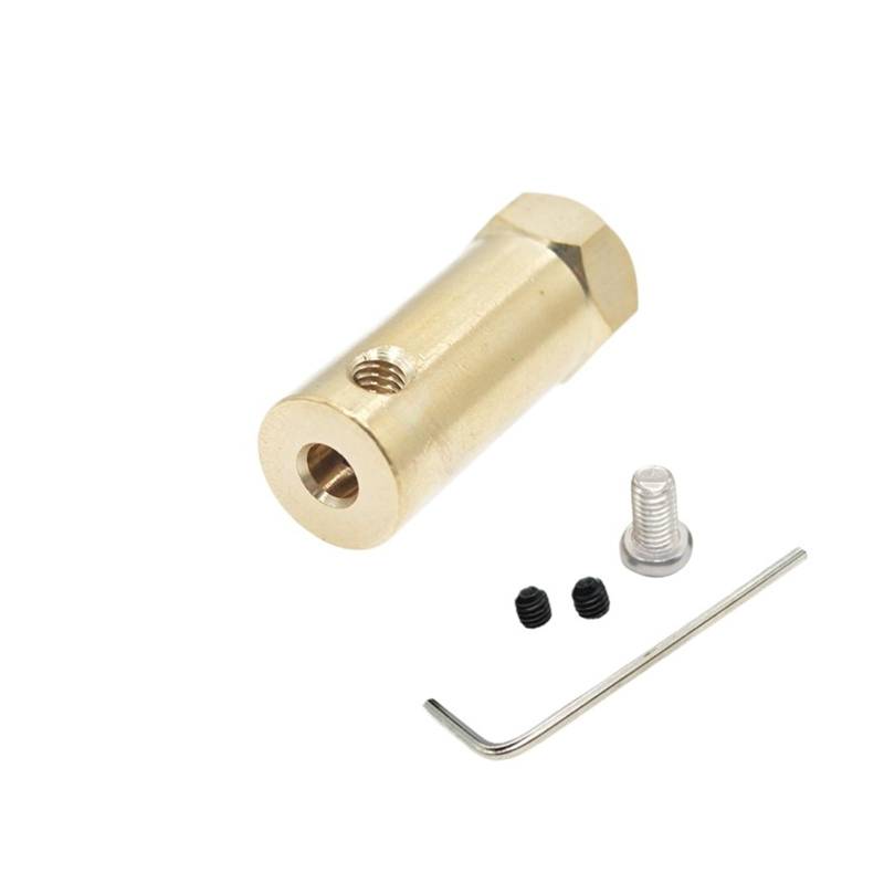 Long shaft coupling Long 30mm brass hexagonal coupling DC electronic starter connector model accessories DERYLFGND(7MM) von DERYLFGND