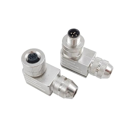 M12 Sensor Waterproof connector Matel Signal shielding Male Female screw threaded 4 5 8 Pin DERYLFGND(Angle,MALE INSERT_4P) von DERYLFGND