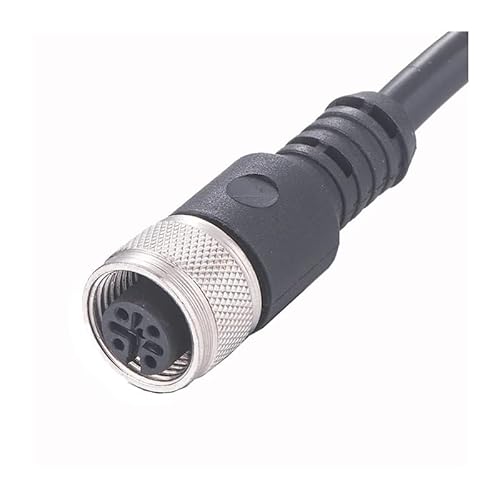 M12 waterproof male and female connector 4 pins 5 pin 8 pin sensor single head injection belt 2m wire DERYLFGND(M12 Straight female,4P) von DERYLFGND